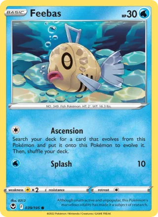 Feebas #039 · Silver Tempest Pokémon card