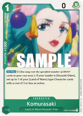 Komurasaki #OP01-042 · Romance Dawn One Piece card