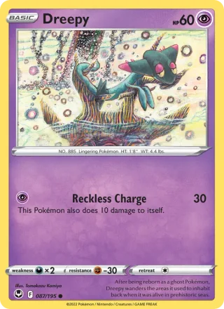 Dreepy #087 · Silver Tempest Pokémon card