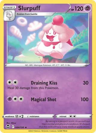 Slurpuff #084 · Silver Tempest Pokémon card