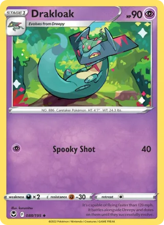 Drakloak #088 · Silver Tempest Pokémon card