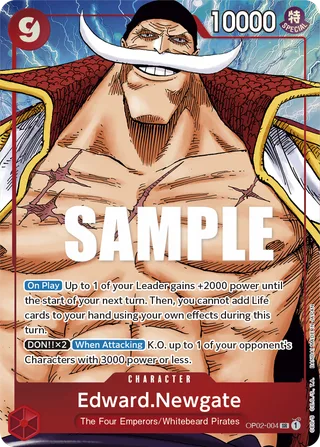 Edward.Newgate (Alternate Art) #OP02-004-alternate-art · Paramount War One Piece card
