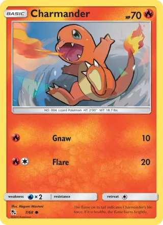 Charmander #7 · Hidden Fates Pokémon card
