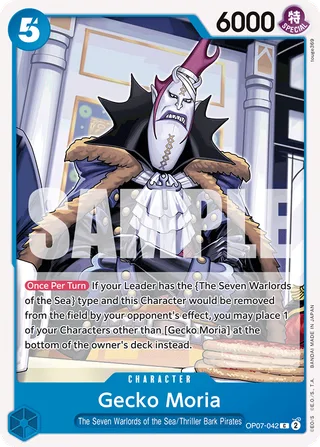 Gecko Moria #OP07-042 · 500 Years in the Future Pre-Release Cards One Piece card