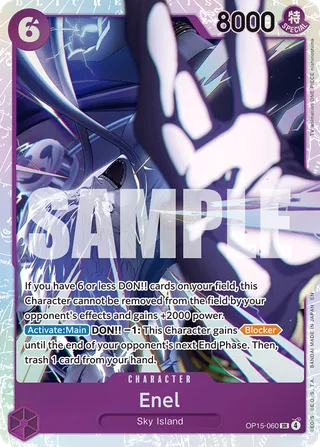 Enel #OP15-060 · Adventure on Kami's Island One Piece card