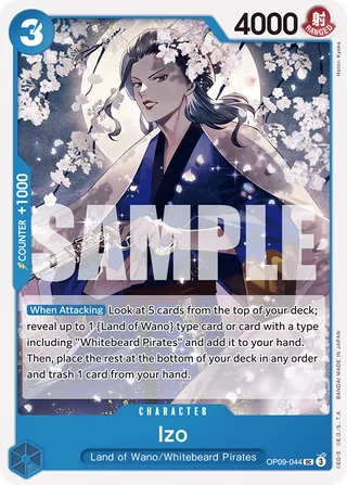 Izo #OP09-044 · Emperors in the New World One Piece card