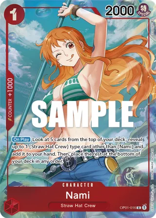 Nami (Parallel) #OP01-016-parallel · Romance Dawn One Piece card