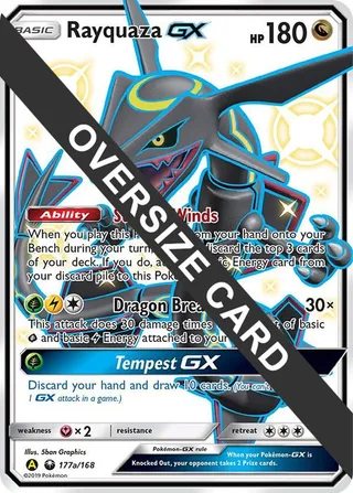 Rayquaza GX #177a · Jumbo cards Pokémon card
