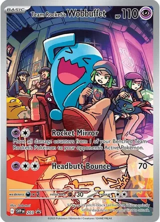 Team Rocket's Wobbuffet #203 · SVP Black Star Promos Pokémon card