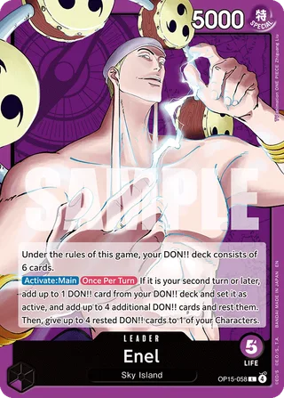 Enel #OP15-058 · Adventure on Kami's Island One Piece card
