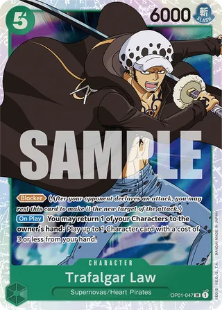 Trafalgar Law (Alternate Art) #OP01-047-alternate-art · Premium Booster -The Best- One Piece card