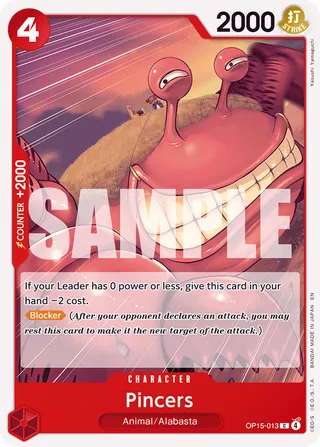 Pincers #OP15-013 · Adventure on Kami's Island One Piece card