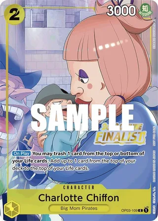 Charlotte Chiffon (Offline Regional 2023) [Finalist] #OP03-109-offline-regional-2023-finalist · One Piece Promotion Cards One Piece card