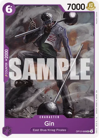Gin #OP12-068 · Legacy of the Master One Piece card