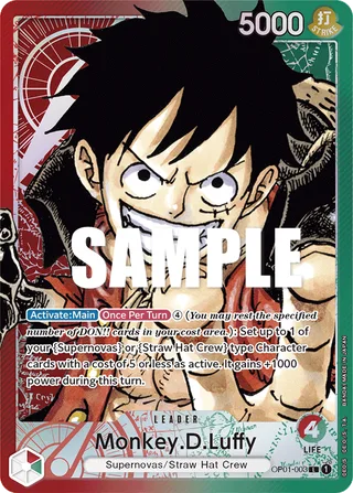 Monkey.D.Luffy (Parallel) #OP01-003-parallel · Romance Dawn One Piece card