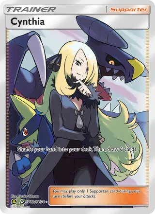 Cynthia #SV82 · Hidden Fates Shiny Vault Pokémon card