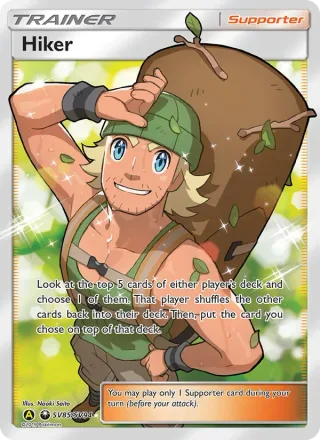 Hiker #SV85 · Hidden Fates Shiny Vault Pokémon card