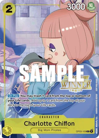 Charlotte Chiffon (Offline Regional 2023) [Winner] #OP03-109-offline-regional-2023-winner · One Piece Promotion Cards One Piece card