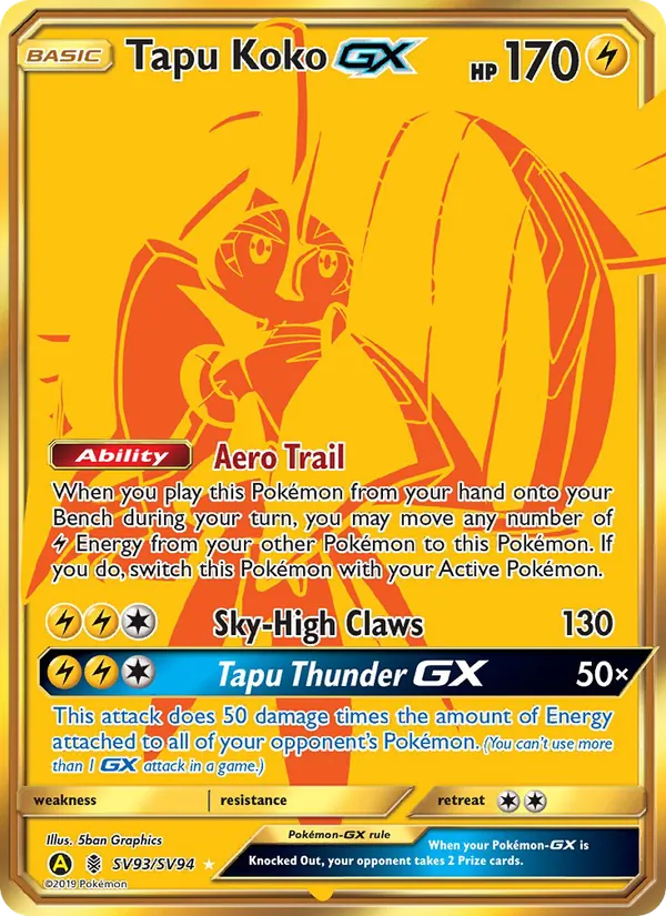 Tapu Koko-GX full card art