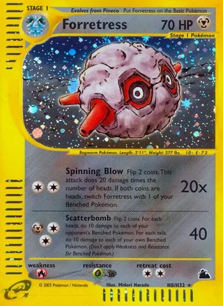 Forretress #H08 · Skyridge Pokémon card