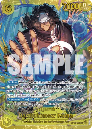 Bartholomew Kuma #OP12-119 · Legacy of the Master One Piece card