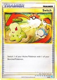 Switch #28 · HS trainer Kit (Gyarados) Pokémon card