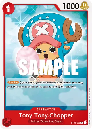 Tony Tony.Chopper #ST01-006 · ST-01: Starter Deck 1 Straw Hat Crew (Super Pre-Release Edition) One Piece card