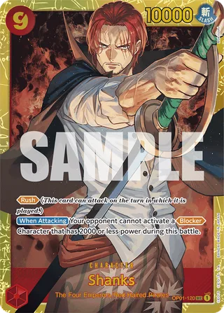 Shanks (Championship 2023) [Serial Number] #OP01-120-championship-2023-serial-number · One Piece Promotion Cards One Piece card