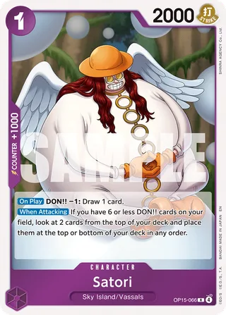 Satori #OP15-066 · Adventure on Kami's Island One Piece card
