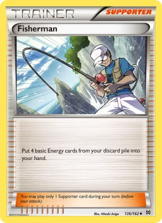Fisherman #136 · BREAKthrough Pokémon card
