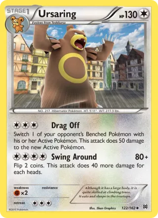 Ursaring #122 · BREAKthrough Pokémon card