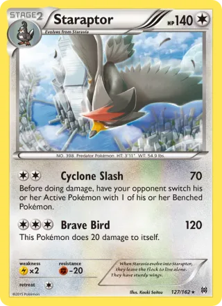 Staraptor #127 · BREAKthrough Pokémon card