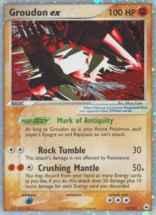 Groudon ex #93 · Hidden Legends Pokémon card