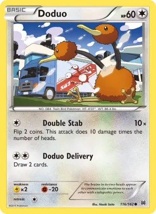 Doduo #116 · BREAKthrough Pokémon card