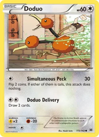 Doduo #115 · BREAKthrough Pokémon card