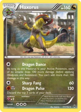 Haxorus #111 · BREAKthrough Pokémon card