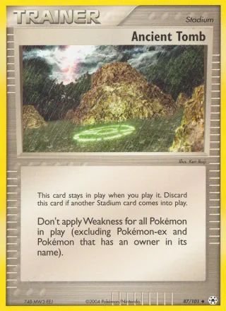 Ancient Tomb #87 · Hidden Legends Pokémon card