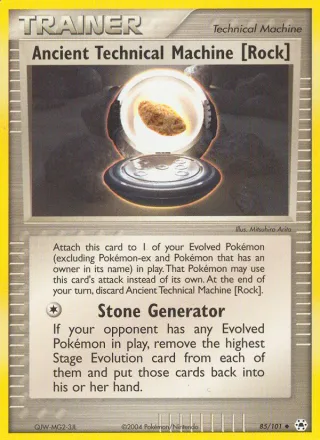 Ancient Technical Machine [Rock] #85 · Hidden Legends Pokémon card