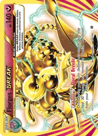 Florges BREAK #104 · BREAKthrough Pokémon card
