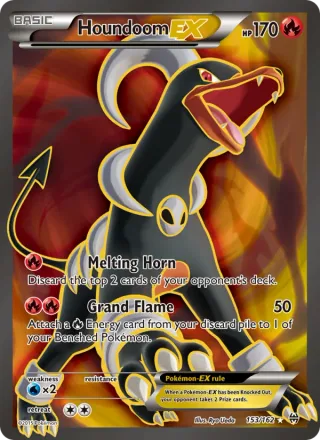 Houndoom EX #153 · BREAKthrough Pokémon card