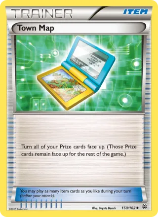 Town Map #150 · BREAKthrough Pokémon card