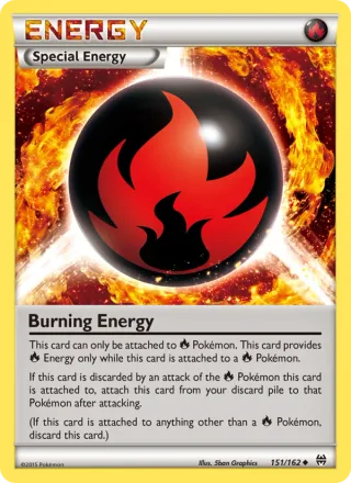 Burning Energy #151 · BREAKthrough Pokémon card