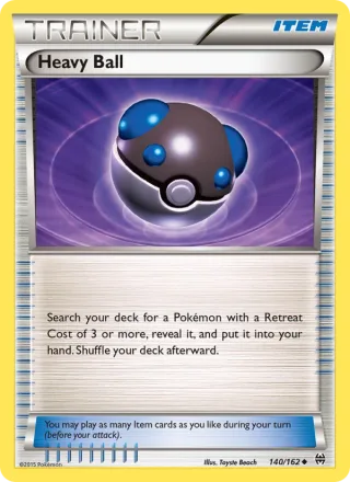 Heavy Ball #140 · BREAKthrough Pokémon card