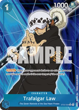 Trafalgar Law (Full Art) #ST03-008-full-art · Premium Booster -The Best- One Piece card
