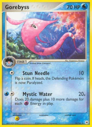 Gorebyss #18 · Hidden Legends Pokémon card