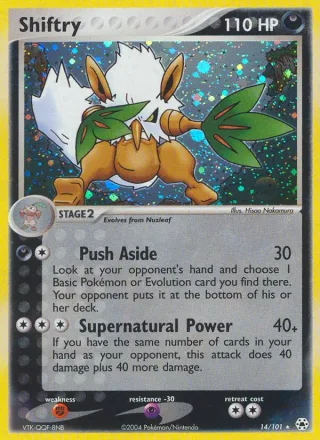 Shiftry #14 · Hidden Legends Pokémon card