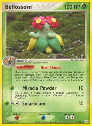 Bellossom #16 · Hidden Legends Pokémon card