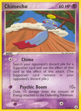 Chimecho #17 · Hidden Legends Pokémon card