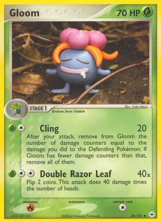 Gloom #35 · Hidden Legends Pokémon card