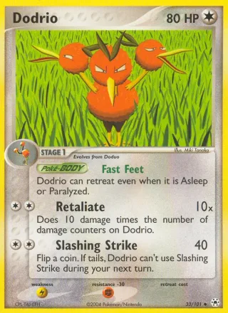 Dodrio #33 · Hidden Legends Pokémon card